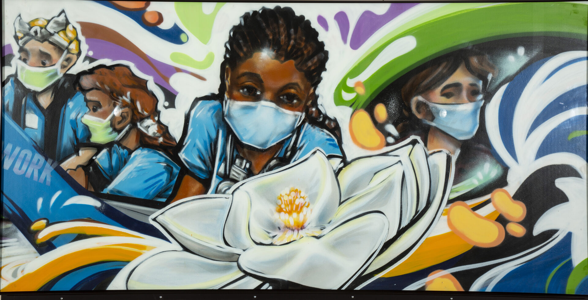 Duke University Hospital mural, photo Chris Hildreth, Rooster Media